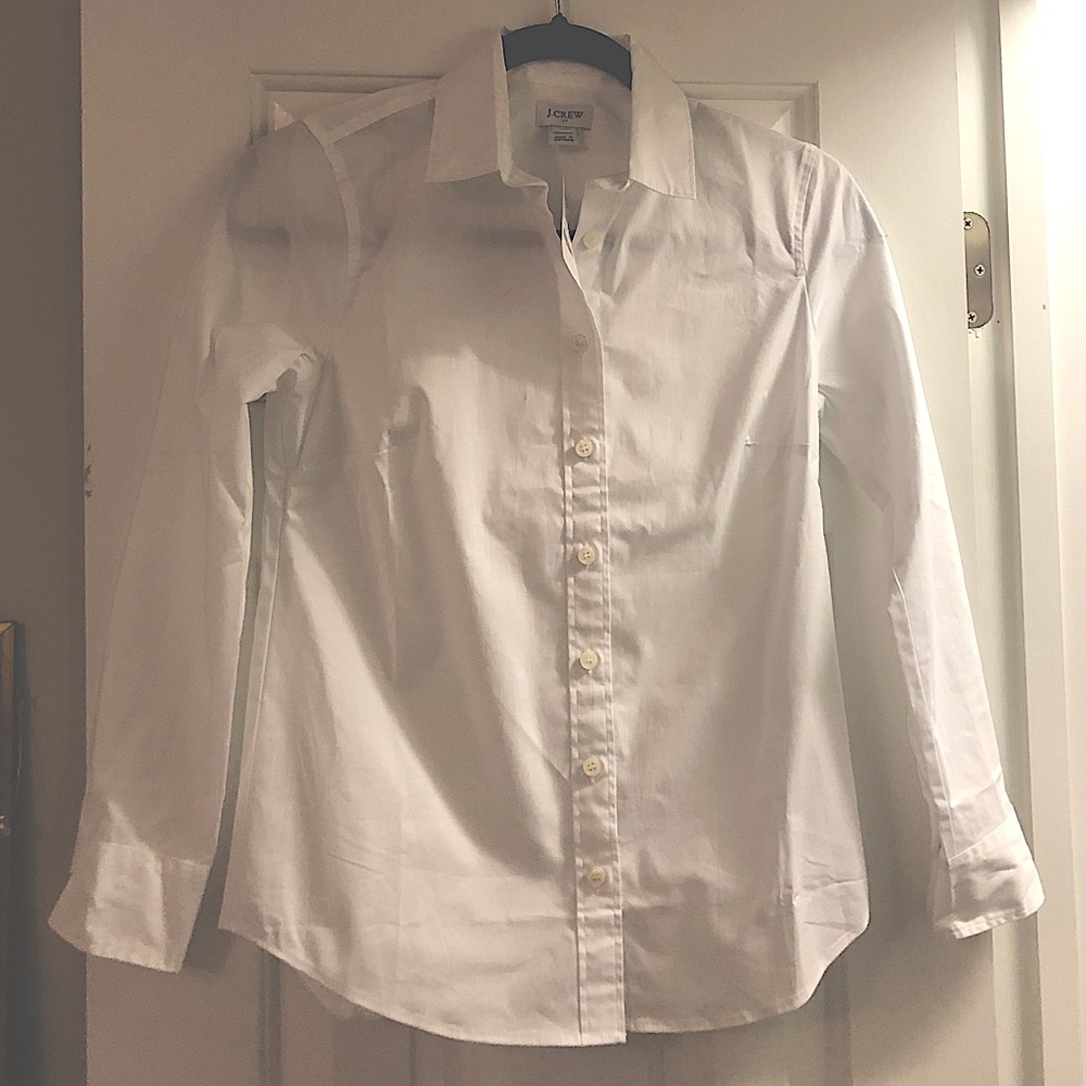 J.Crew Women’s Classic White Button Down